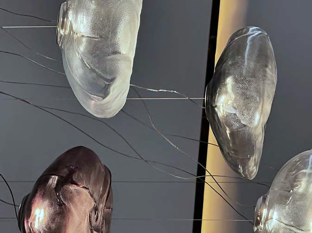 DL13165 Hand-Blown Glass Pebble Disc Chandelier