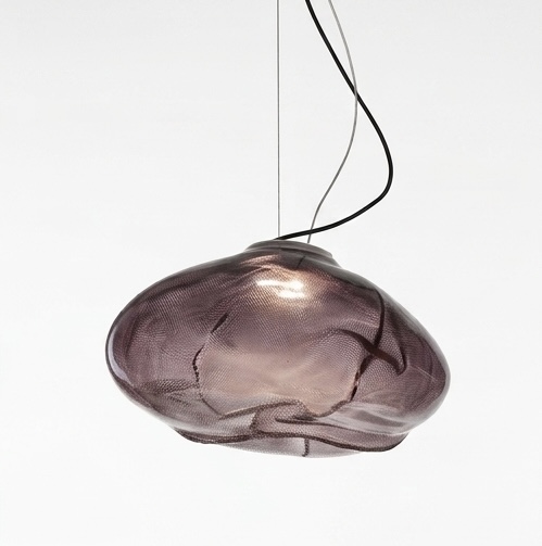 DL13165 Hand-Blown Glass Pebble Disc Chandelier