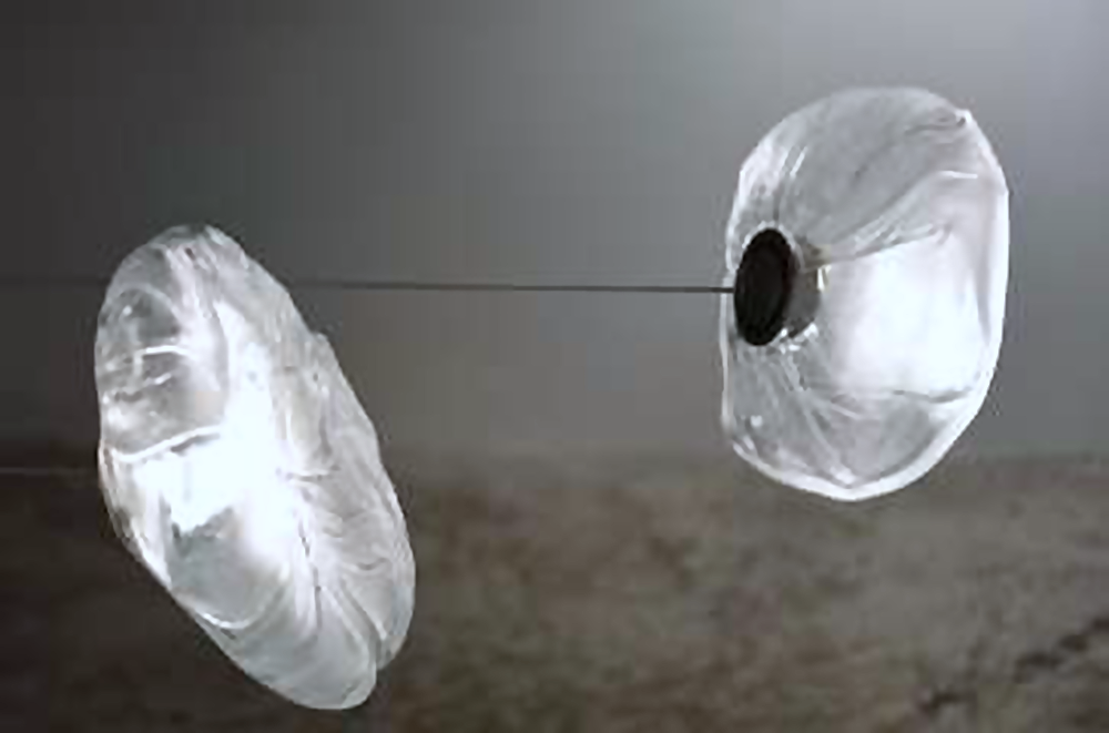 DL13166 Hand-Blown Glass Pebble Wall Lamp