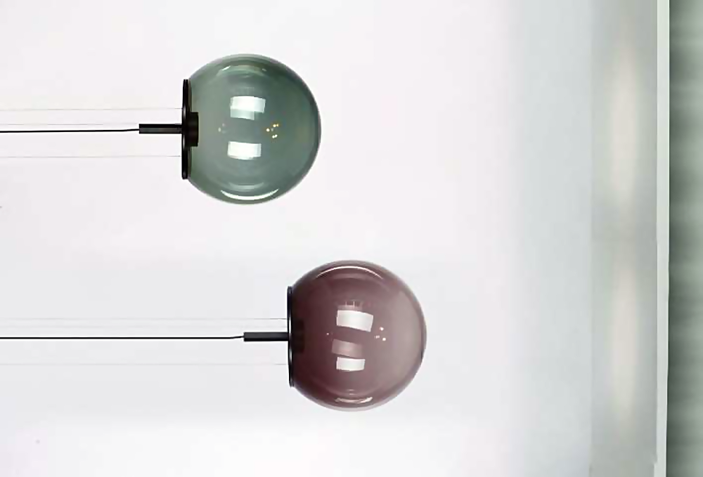 DL13189 Round Blown-Glass Globe Pendant (D276mm)