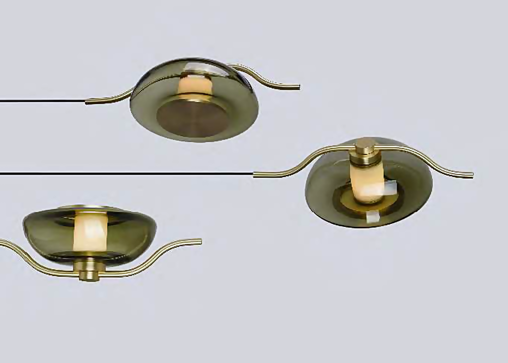 DL13192 Disc Glass Modular Linear Light