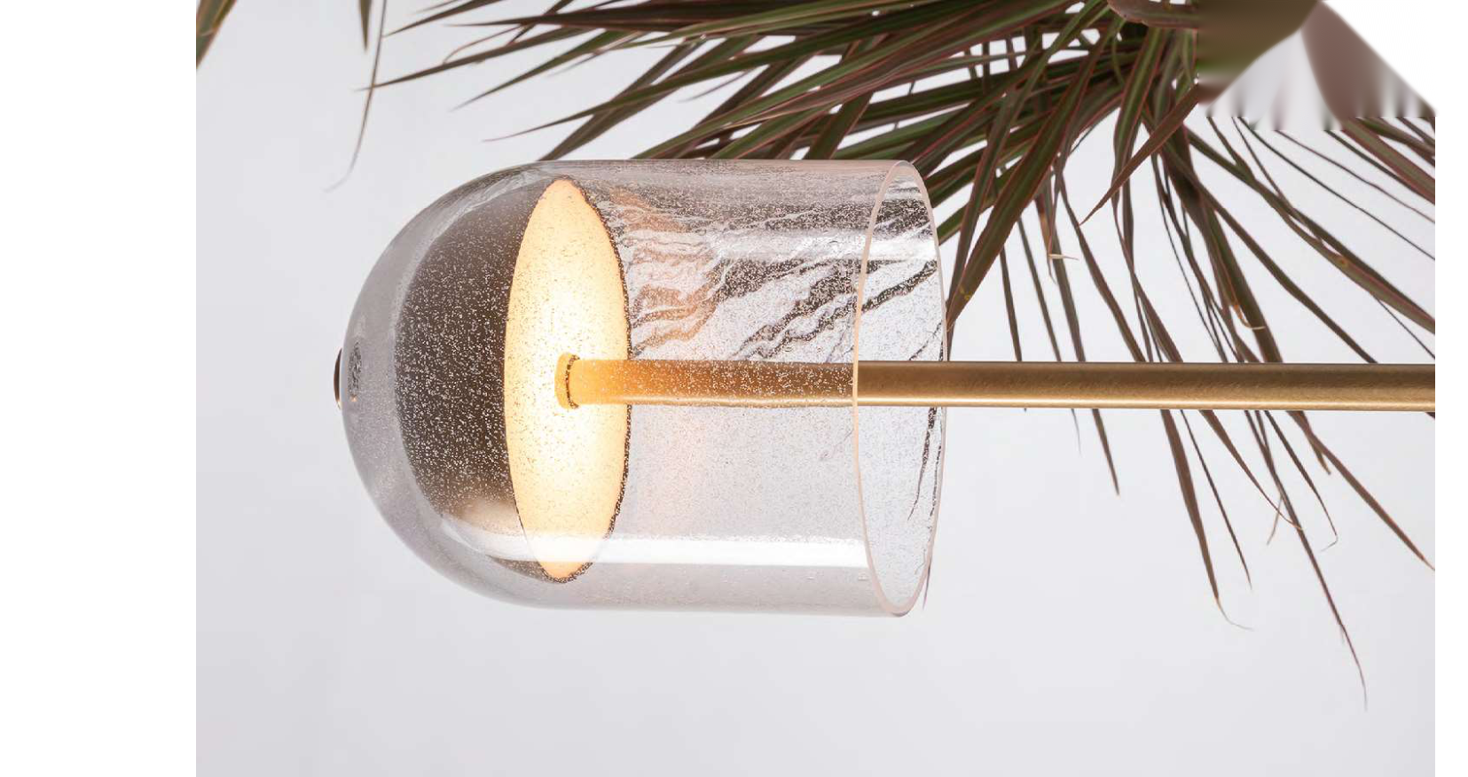 DL13196 Seeded-Glass Cylinder Pendant
