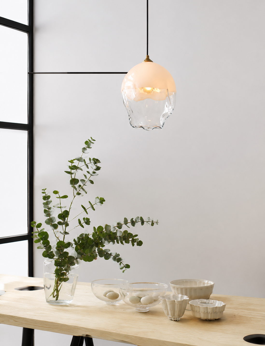 DL13306 Faceted Glass Globe Pendant (D250mm)
