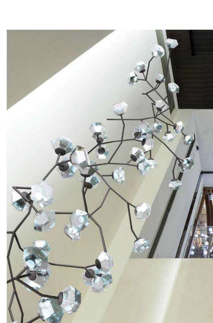DL13320 Crystal Blossom Branch Chandelier (18-light)