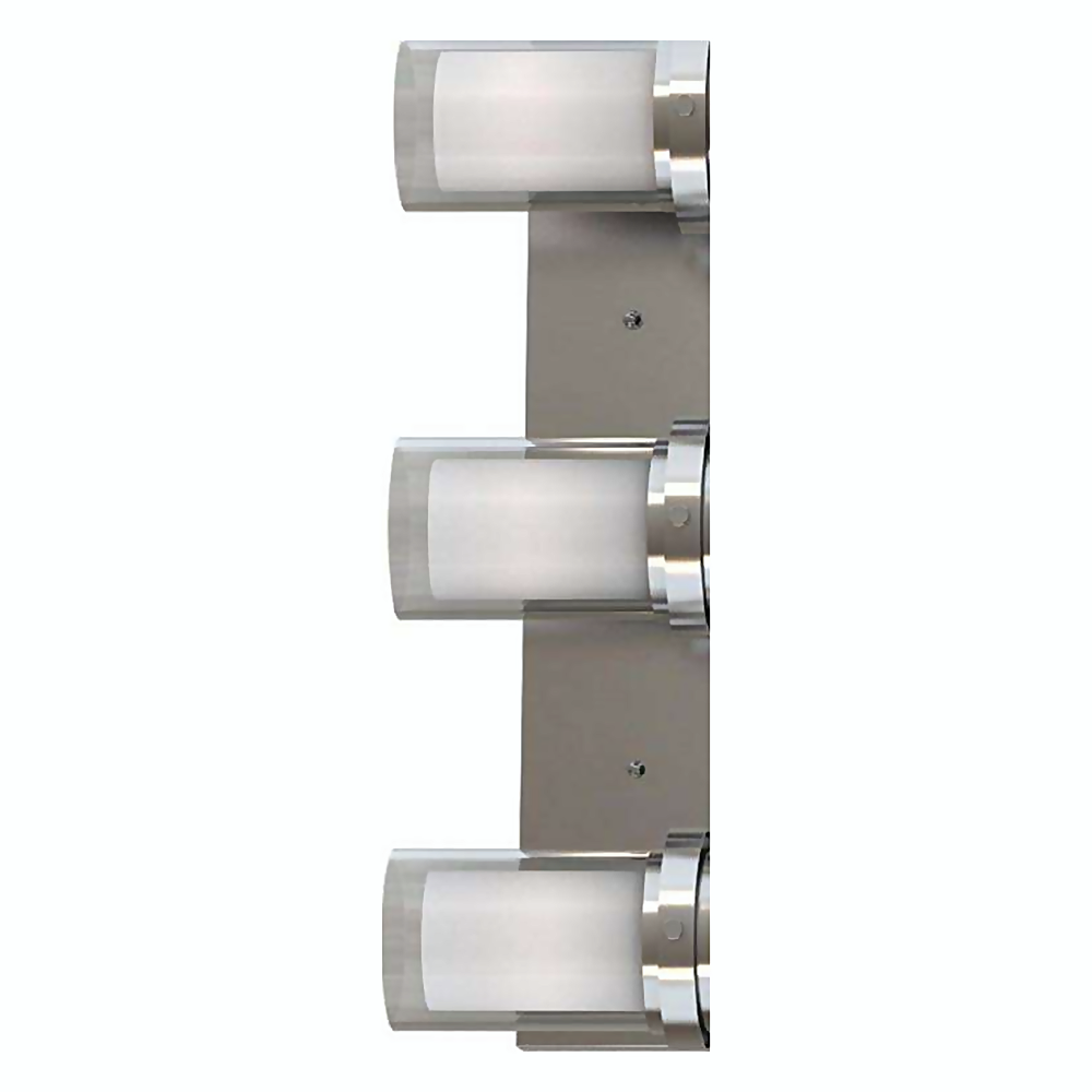 DL13726 LED Vanity Wall Light, Cylindrical Frosted 3-Light (W20")