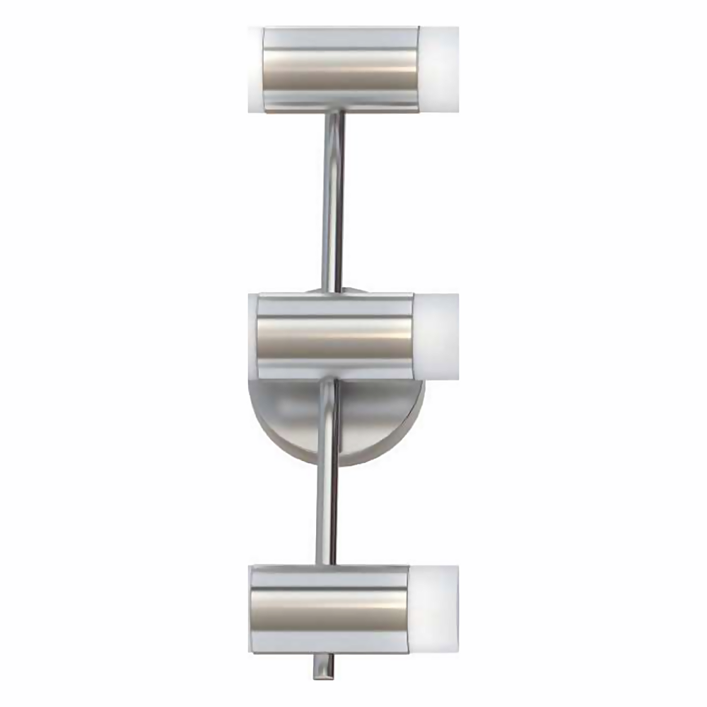 DL13727 LED Vanity Wall Light, Frosted Drum 3-Light (W20")
