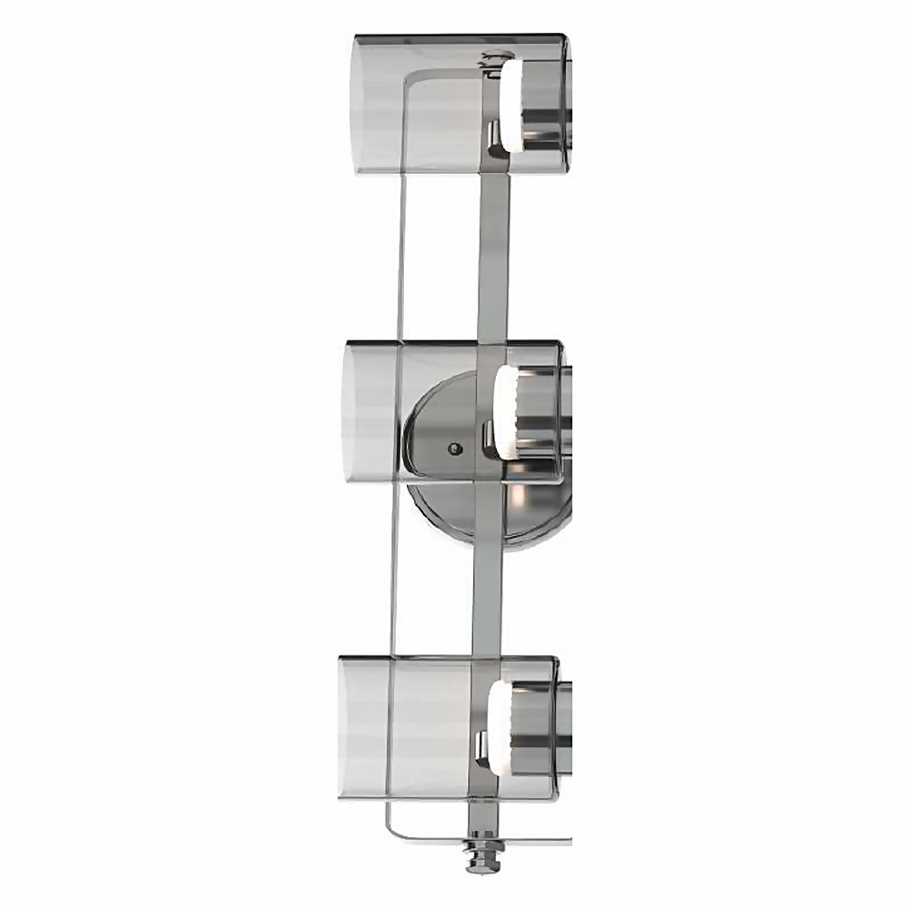 DL13729 LED Vanity Wall Light, Frosted 3-Light (W23")