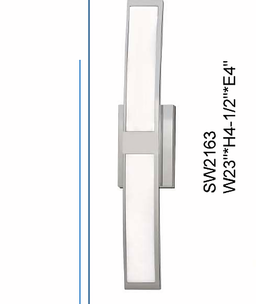 DL13741 LED Linear Wall Light, Frosted