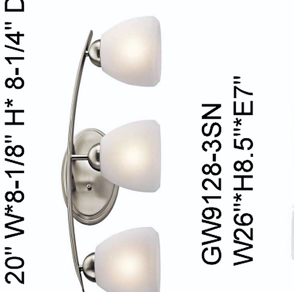 DL13854 3-Light Decorative Vanity Wall Light