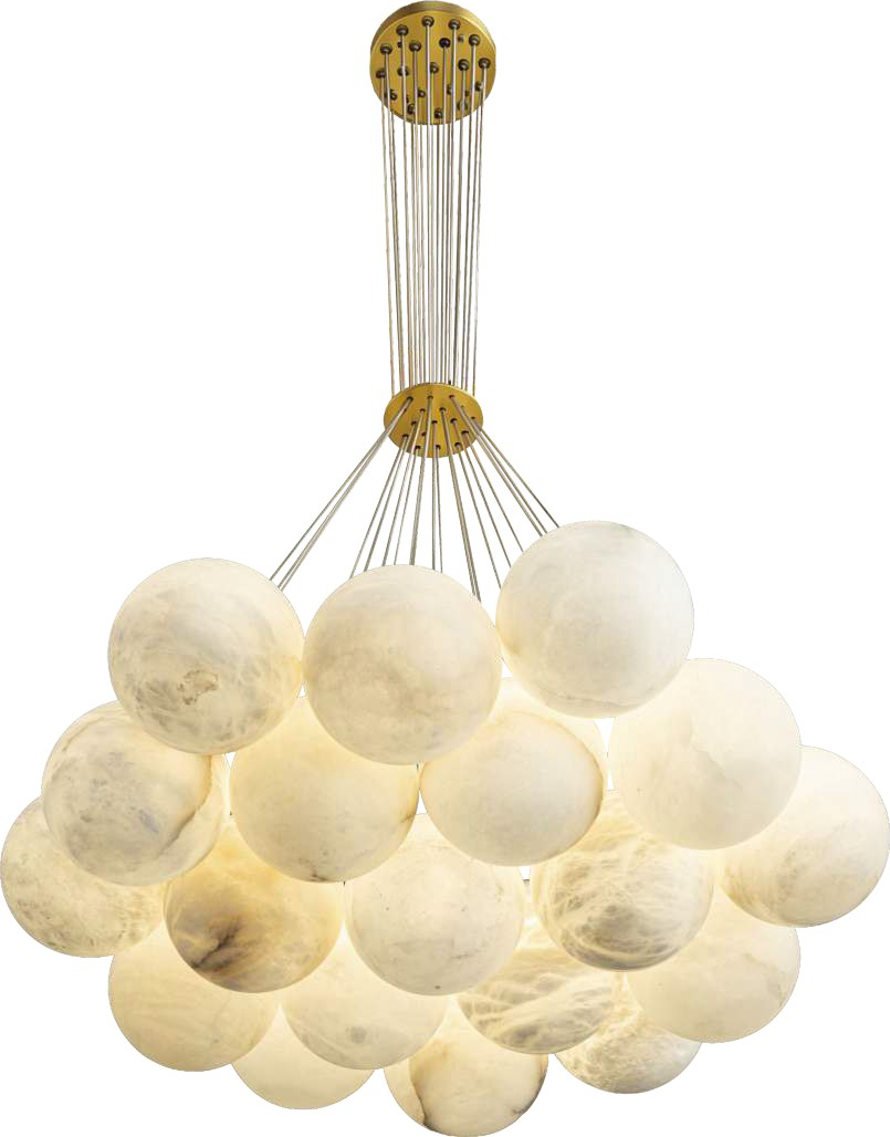 DL13918 Alabaster Bubble Cluster Chandelier