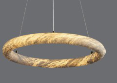 DL13923 Alabaster Ring Pendant Chandelier
