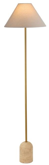 DL14023 Standing Floor Lamp with Travertine Base