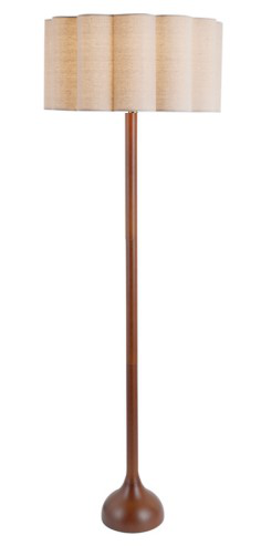 DL14028 Frosty Wooden Table Lamp (Walnut)