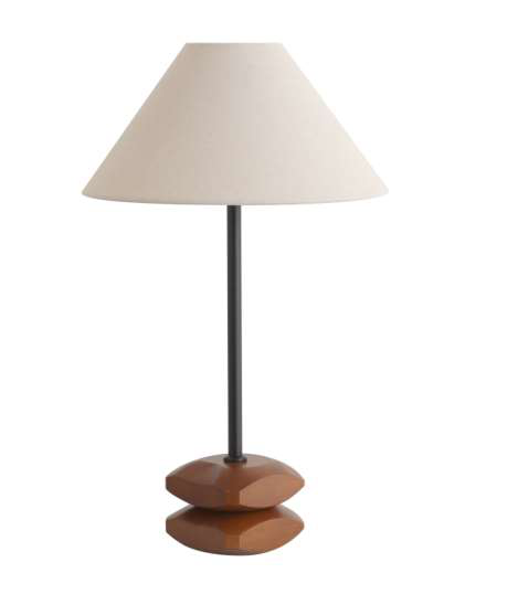 DL14032 Wooden Conical Table Lamp