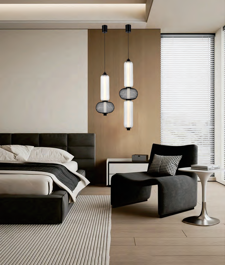 DL14167 Modern Pendant Light (Ø200×H1500mm · LED 5W)