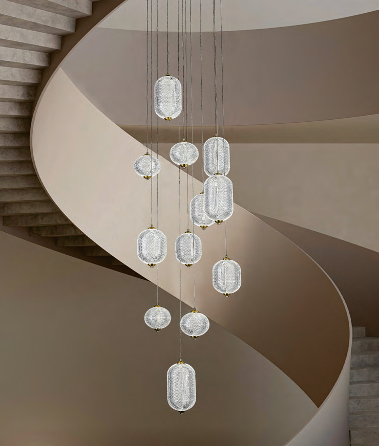 DL14185 Modern Pendant Light (Ø150×H1500 mm · LED 30W)