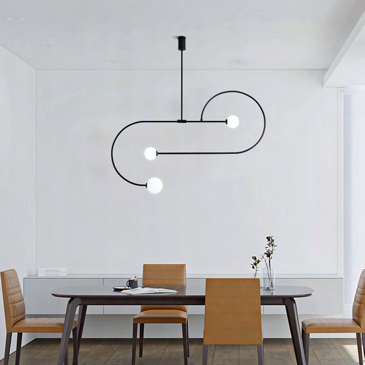 DL14411 Modern Linear Pendant Light (L1200×H900mm)