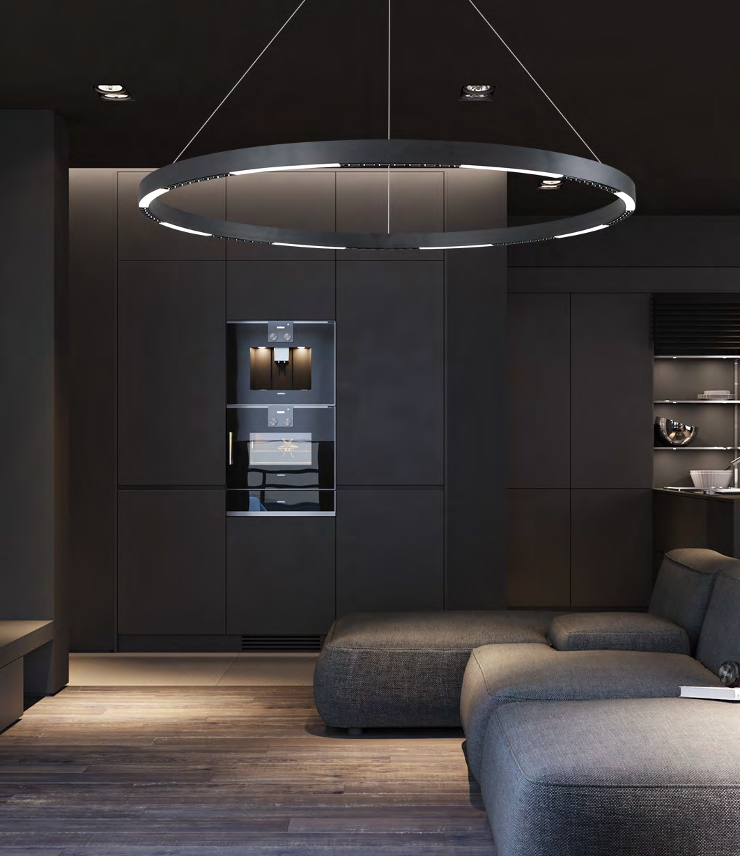 DL14424 Modern Pendant Light (D600×H1300mm · LED 32W)
