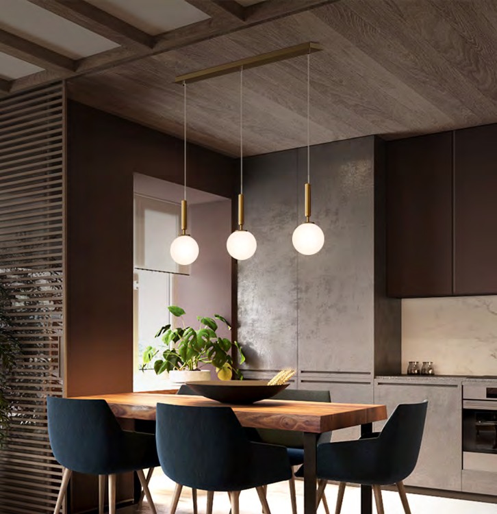 DL14707 Modern Pendant Light (L500×W150×H1200mm · G9x3)