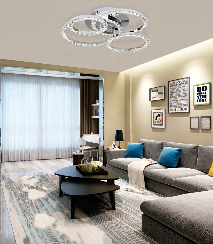 DL14778 Modern Pendant Light (L660×W550×H140mm · SMD 54W)