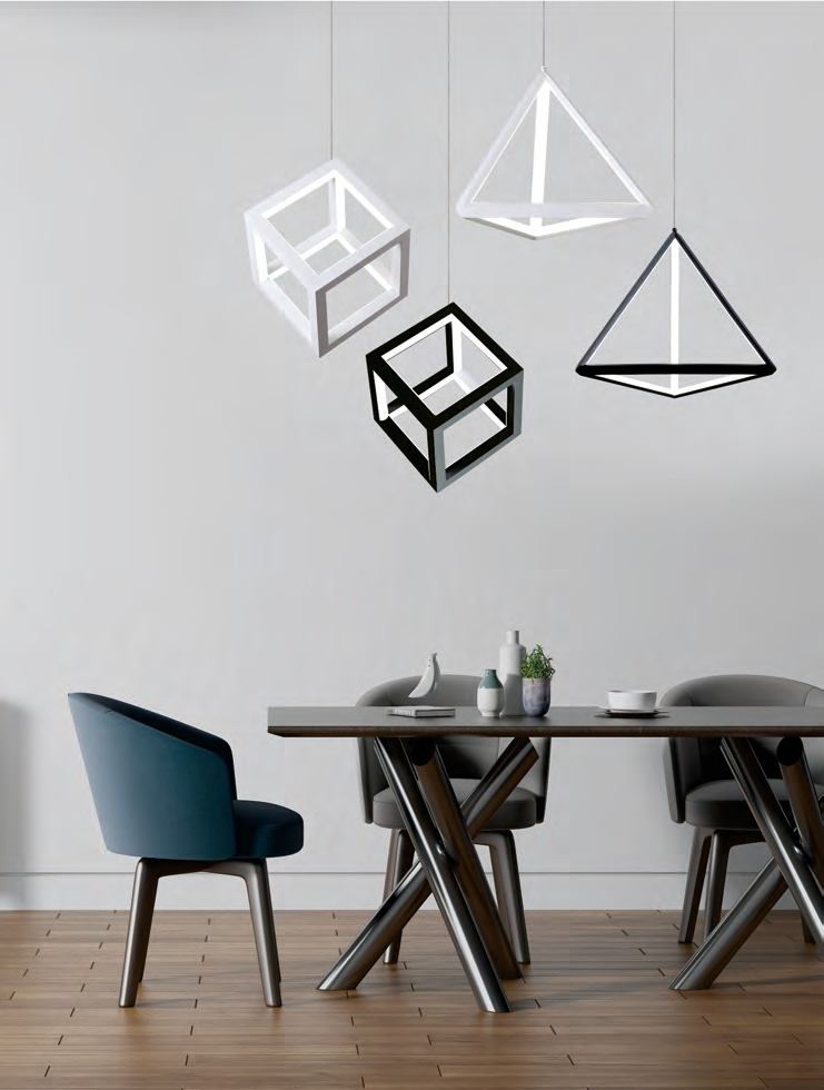 DL14797 Modern Pendant Light (L250×W250×H1200mm · SMD 36W)