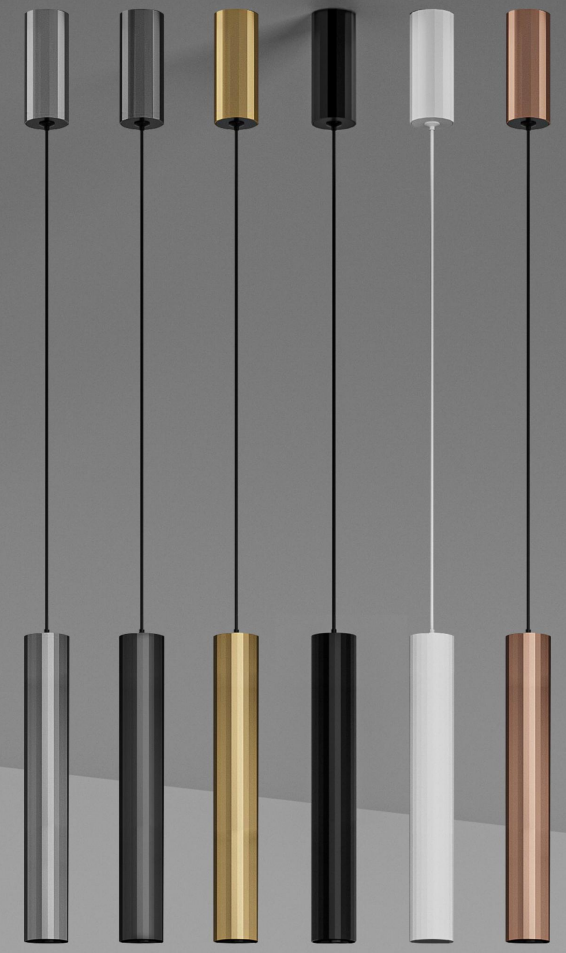 DL14813 Slim Tube Pendant Light (⌀20×H500mm)