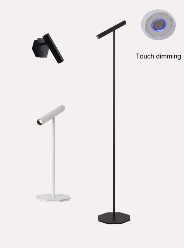 DL14866 Adjustable Reading Floor Lamp with Touch Dimmer