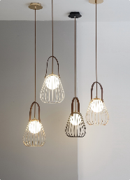 DL14891 Handbag-Inspired Glass Ball Pendant Light