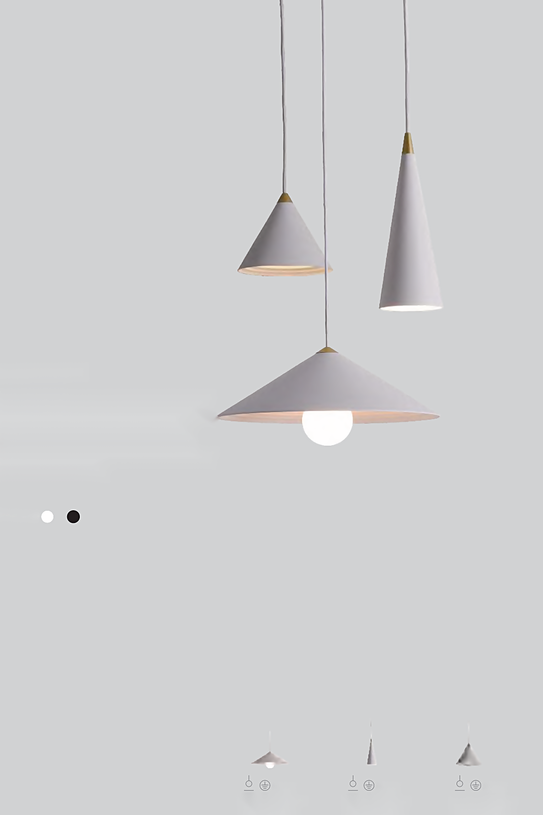 DL14894 Triangular Wave-Shade Pendant Light