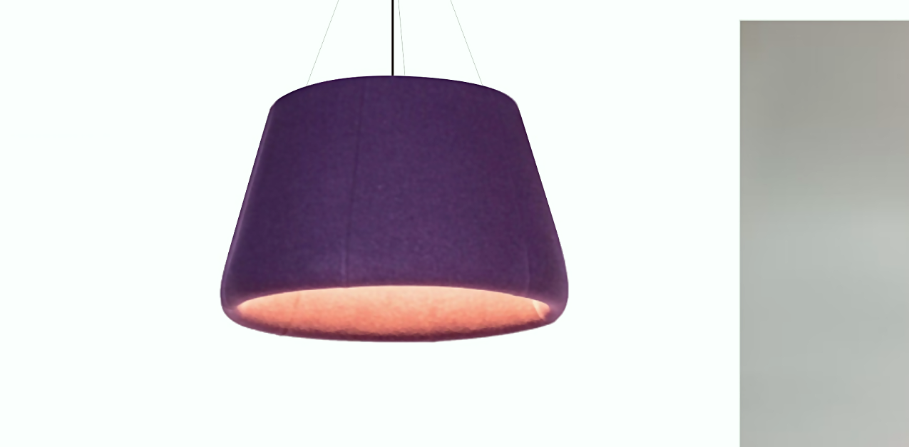 DL14912 Round Acoustic Felt Pendant Light