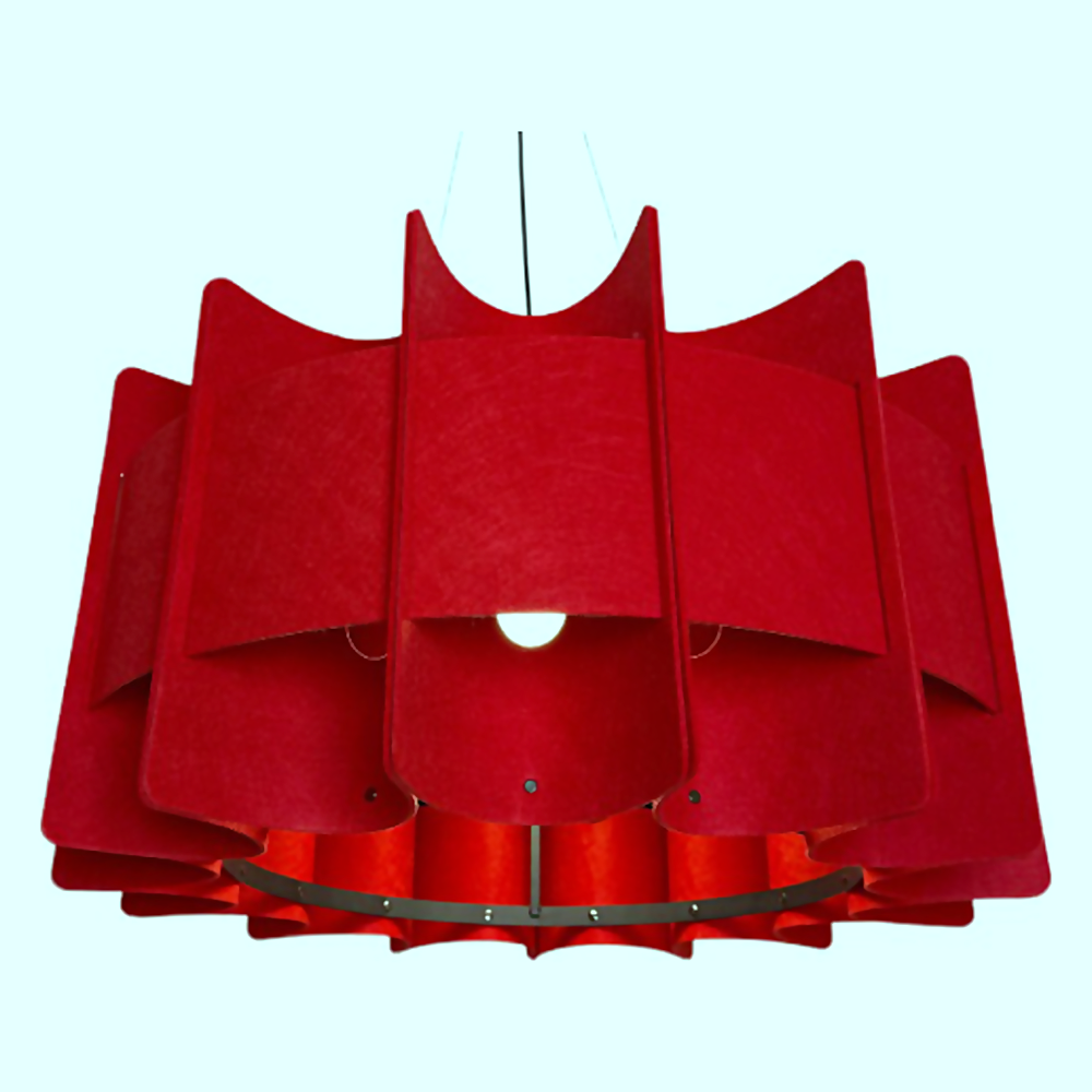 DL14973 Round Acoustic Felt Pendant Light