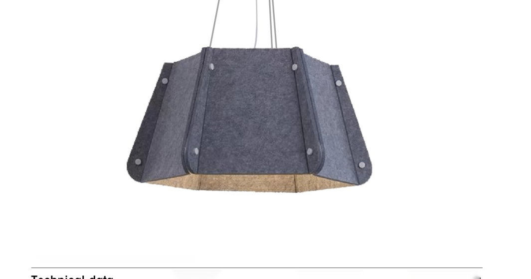 DL14980 Round Acoustic Felt Pendant Light
