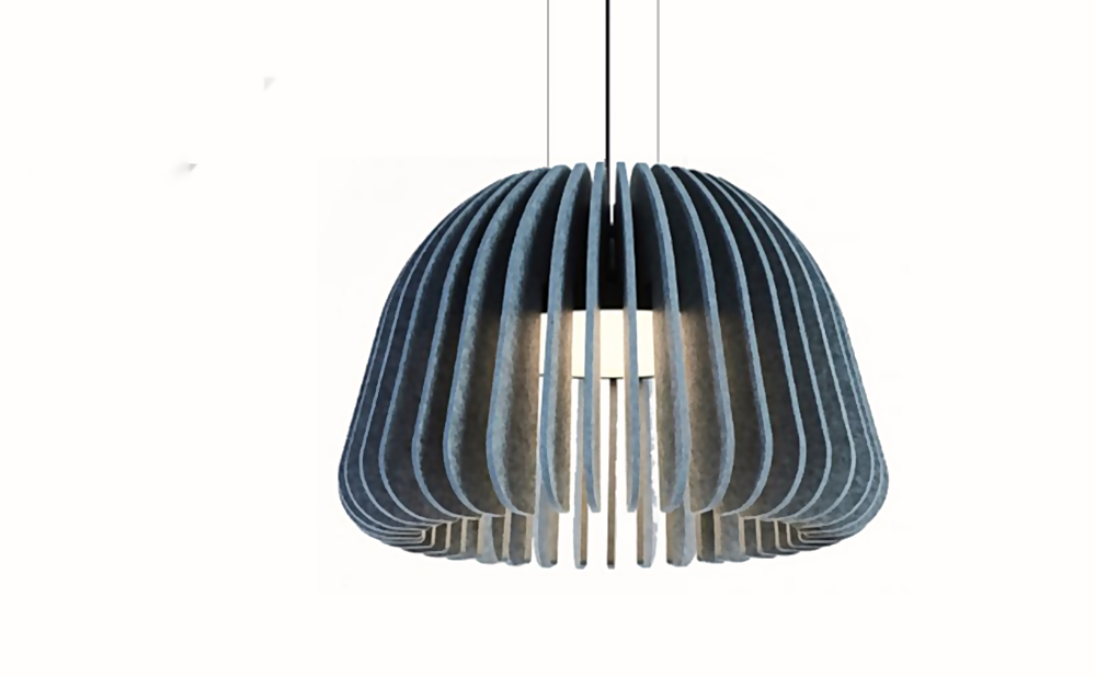 DL14993 Round Acoustic Felt Pendant Light