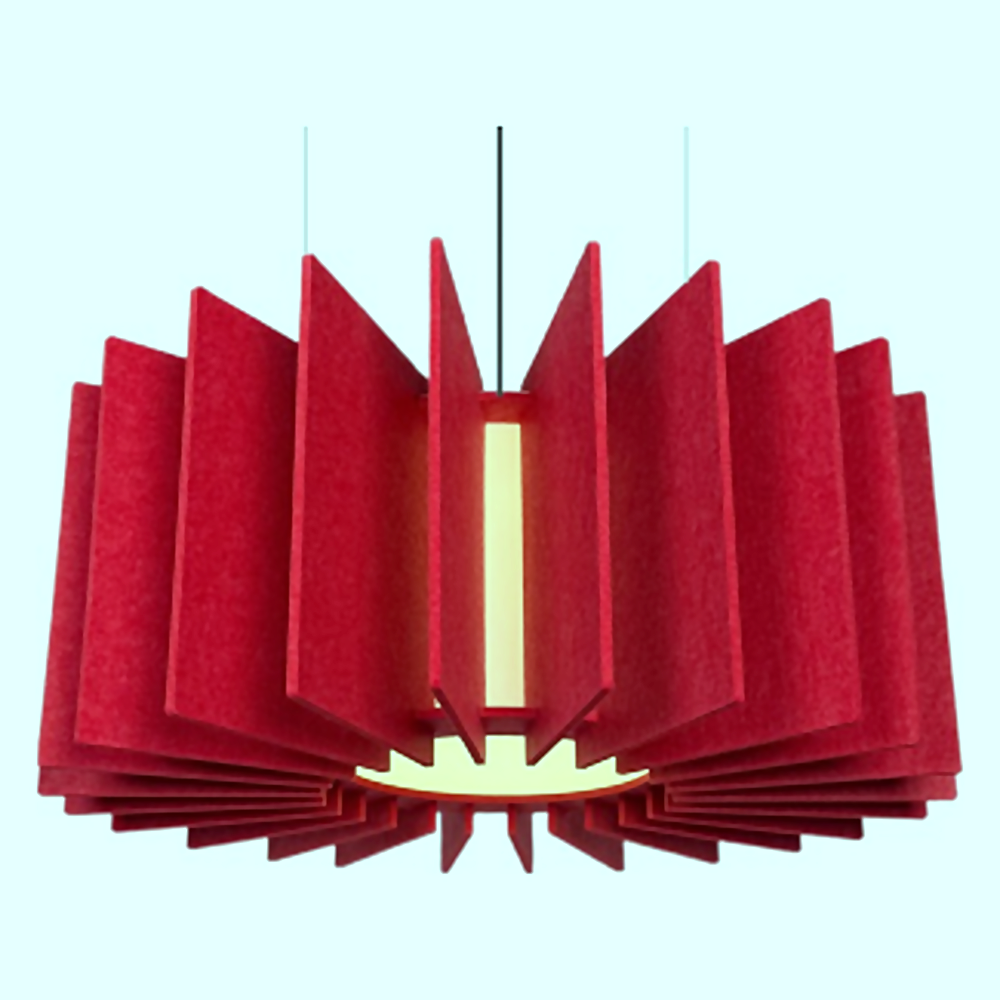 DL14996 Round Acoustic Felt Pendant Light