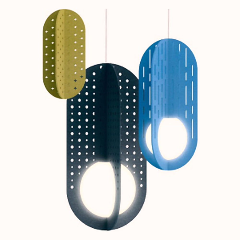 DL15011 Round Acoustic Felt Pendant Light
