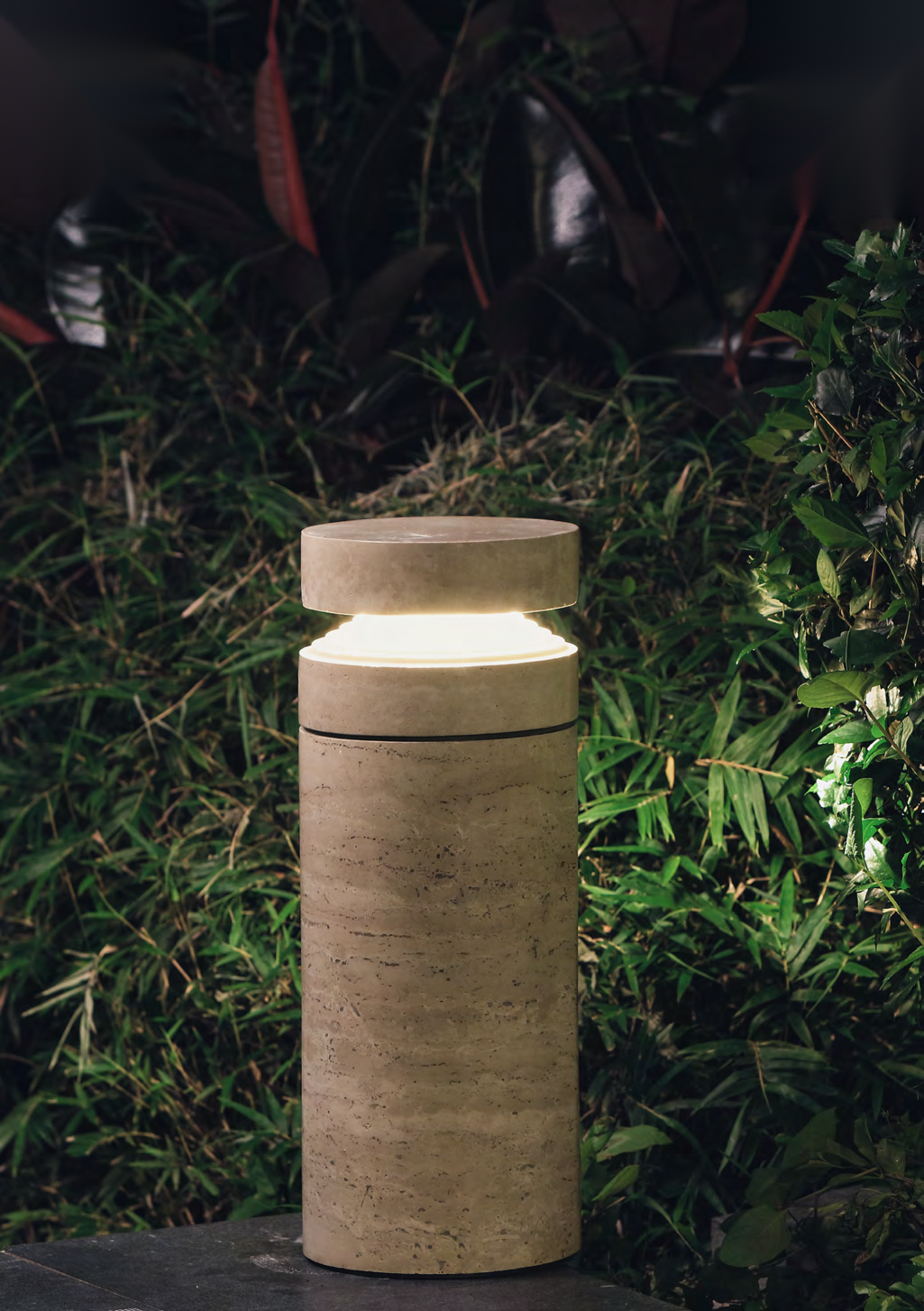 DL15228 Marble Bollard Light Ø192mm 510mm (Garden Pathway)