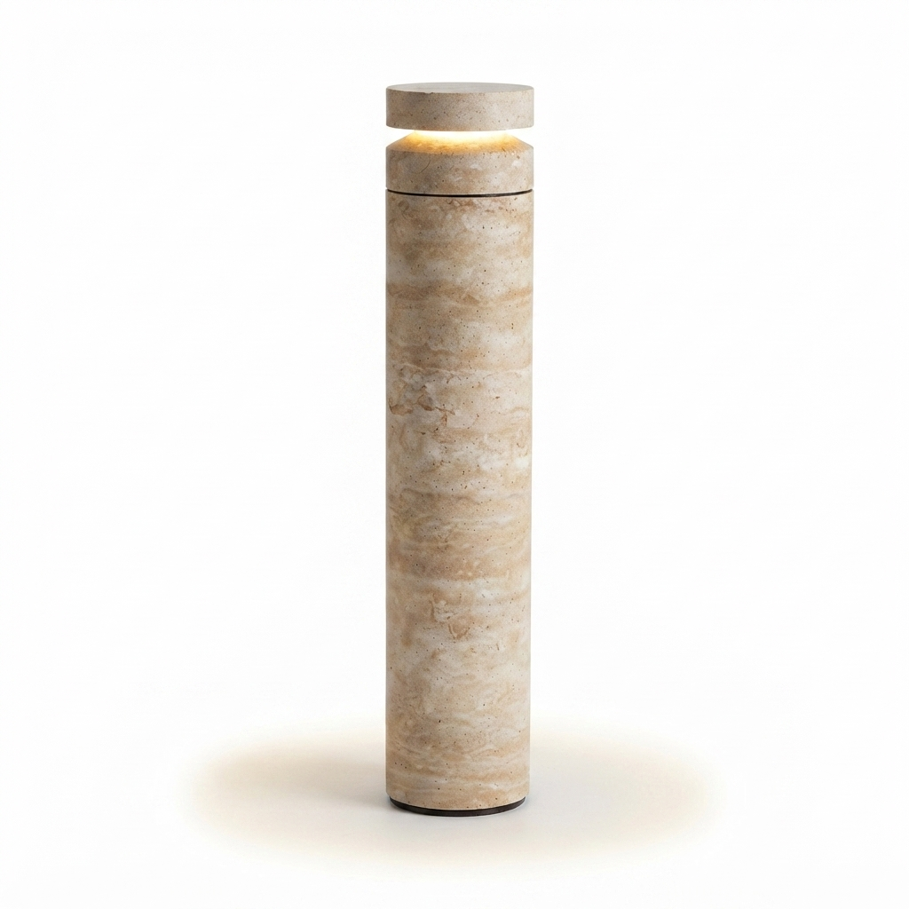 DL15234 Marble Bollard Light Ø192mm 510mm (Garden Pathway)