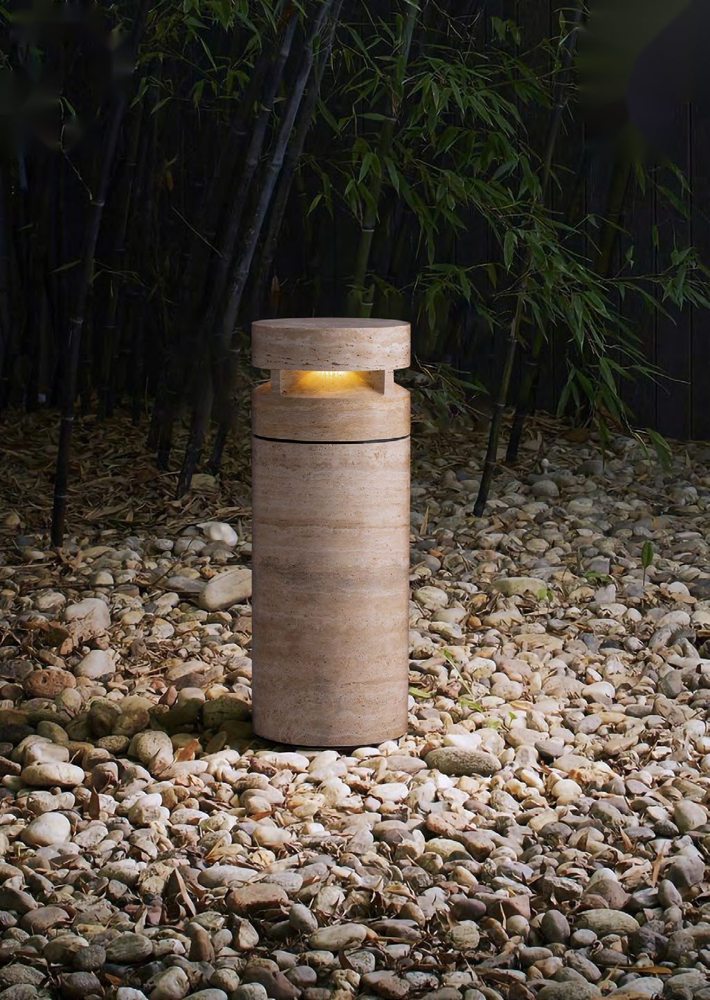 DL15239 Marble Bollard Light Ø192mm 960mm (90/180/360°)