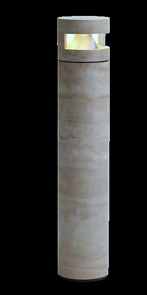 DL15244 Marble Bollard Light Ø192mm 984mm (One-sided Wraparound)