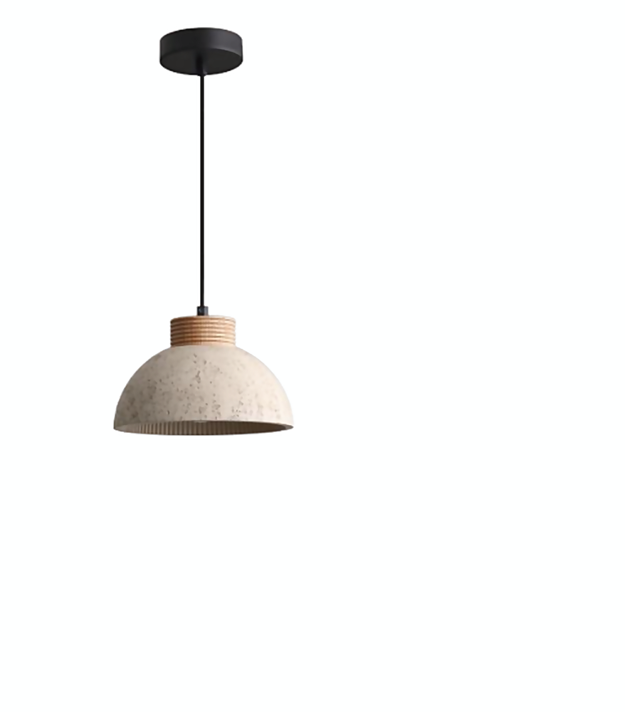 DL15396 Stone Dome Pendant Lamp (E27, 1x35W)