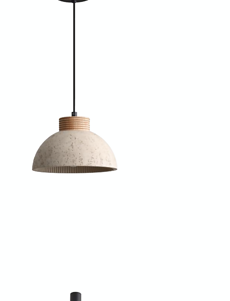 DL15397 Large Stone Dome Pendant Lamp (E27, 1x35W)