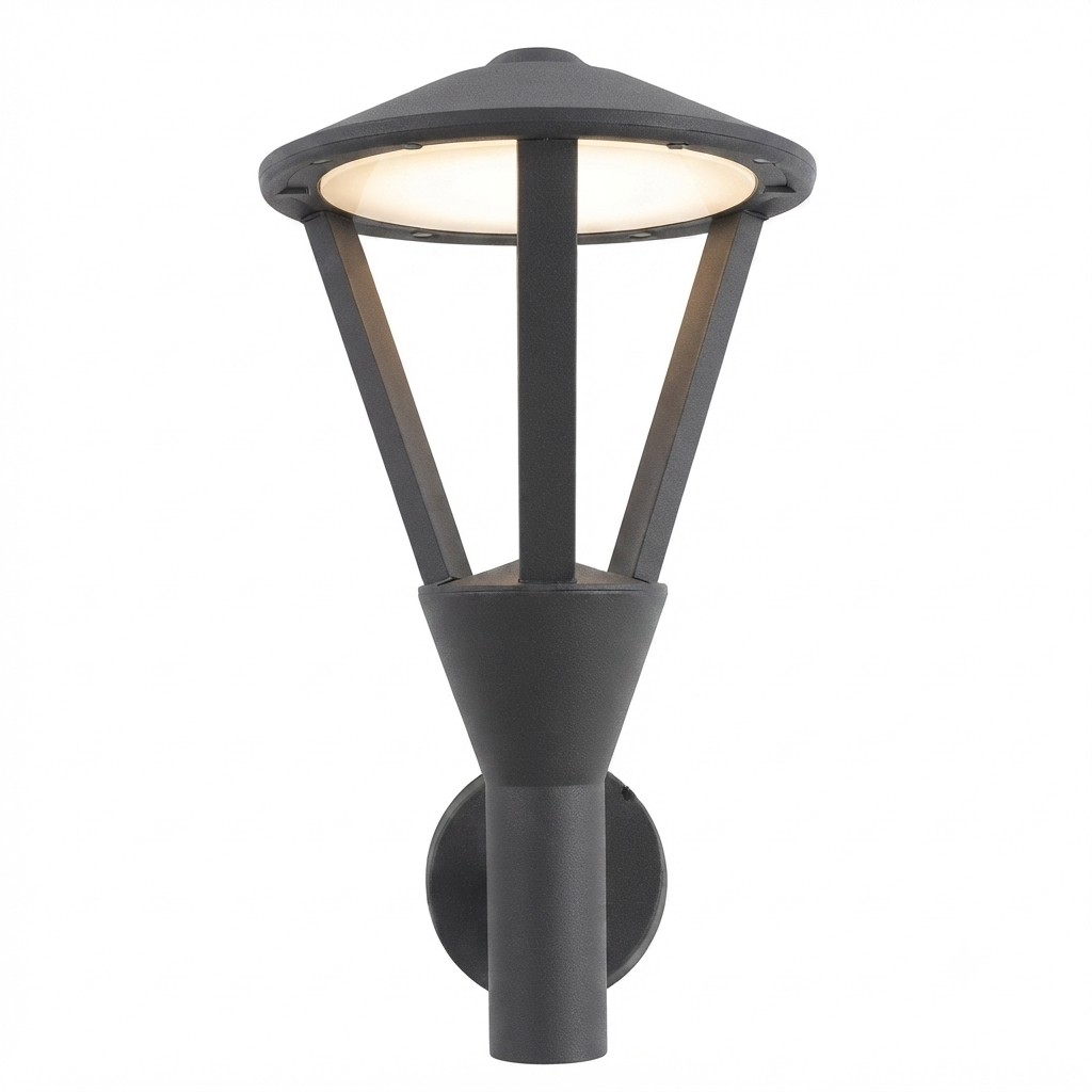 DL15502 Outdoor Wall Lamp (230×210×H380mm, LED 18W)