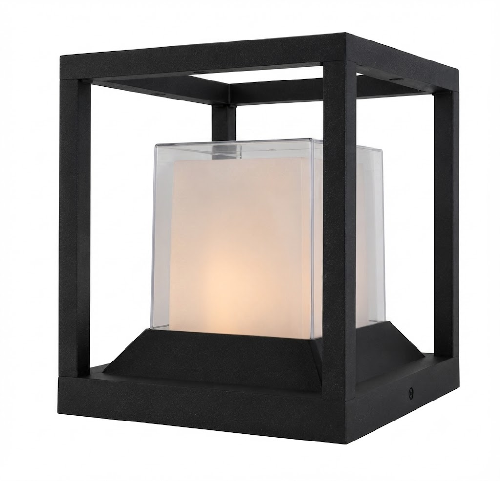 DL15548 Outdoor Post Lantern (150×150×H195mm, E27)