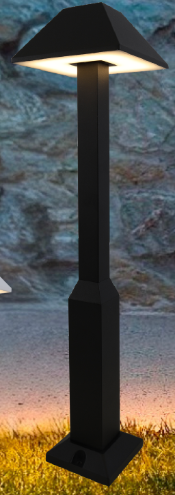 DL15551 Outdoor Bollard / Post Light (150×150×H800mm, LED 18W)
