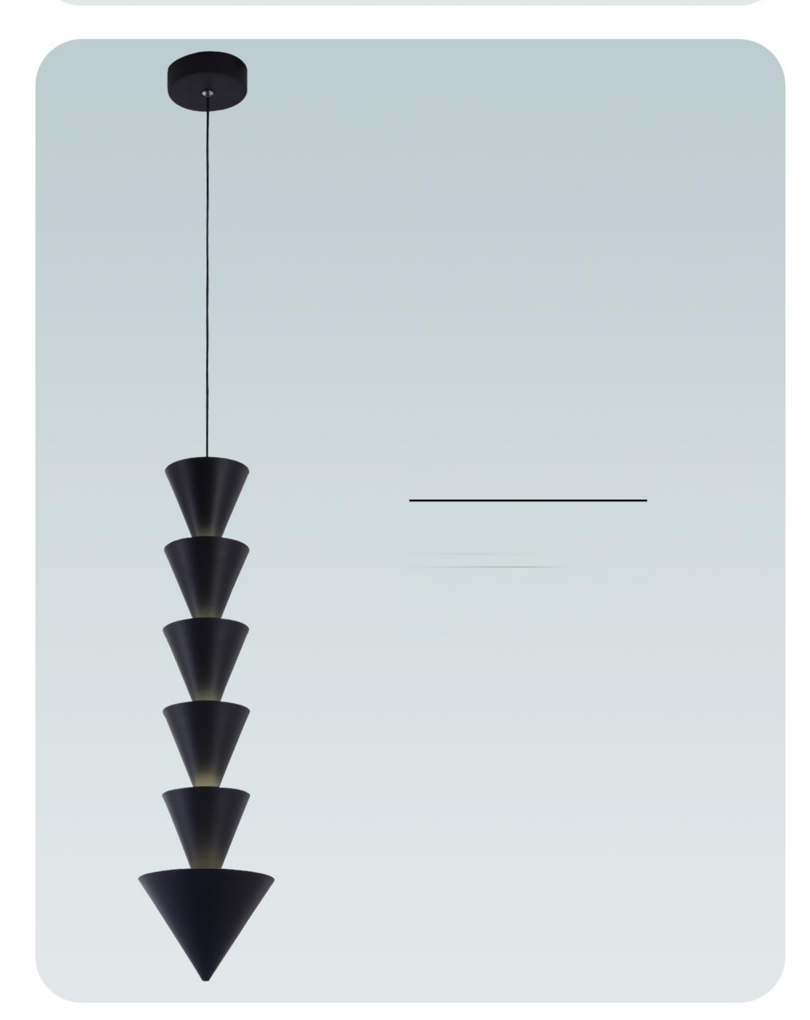 DL16010 Metal Pendant Light (MAX 40W LED 3000K, Ø150xH1500mm)