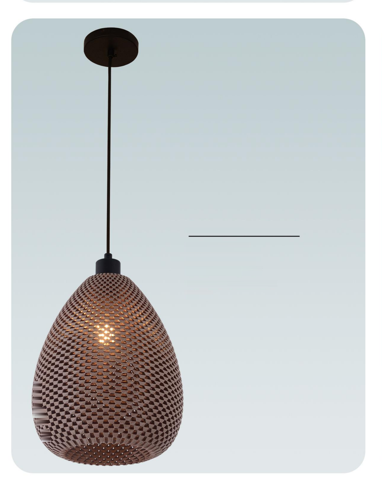 DL16054 Pendant Light (MAX 28W E27, Ø230xH1500mm)