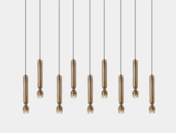 DL16217 Glass Pendant Chandelier (L1200*W150*H1500, 43W)