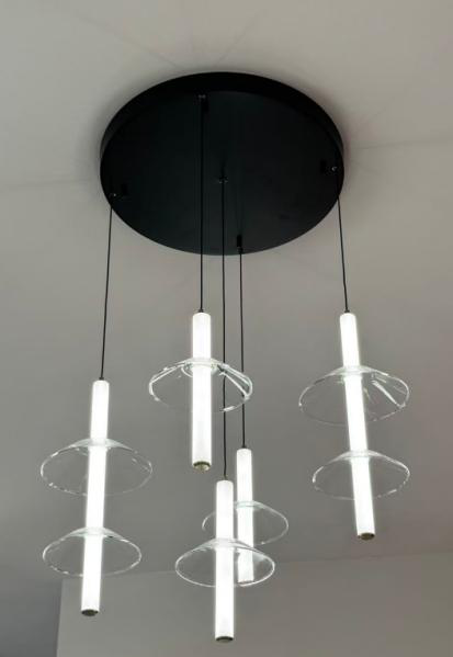 DL16239 Glass Pendant Light (Φ450*H1500, 25W)