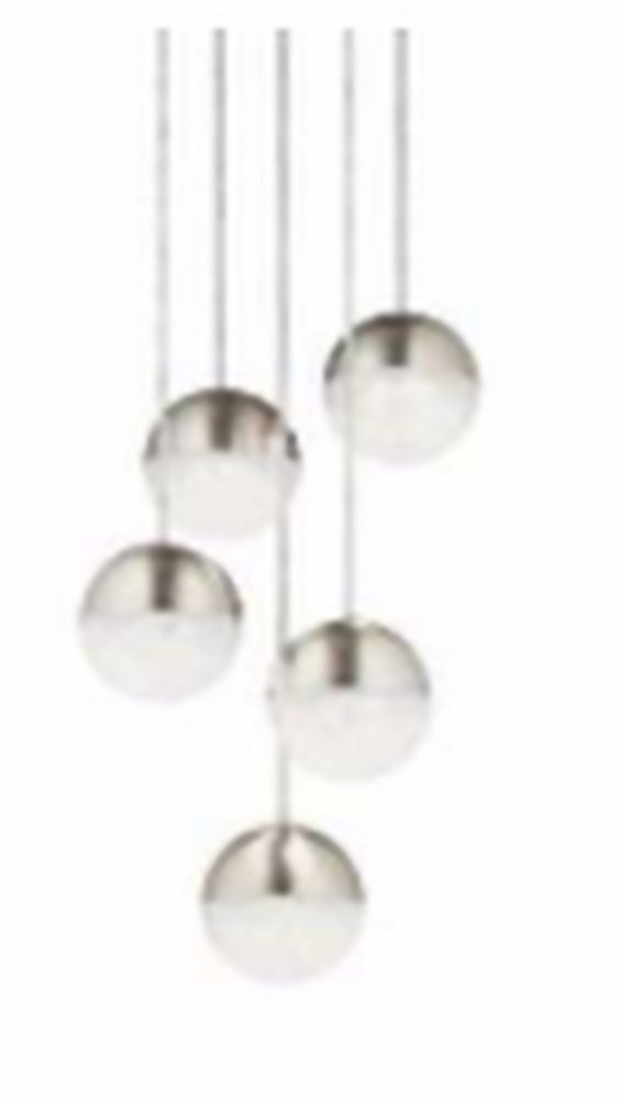 DL16415 3-Light Glass Shade Cluster Pendant