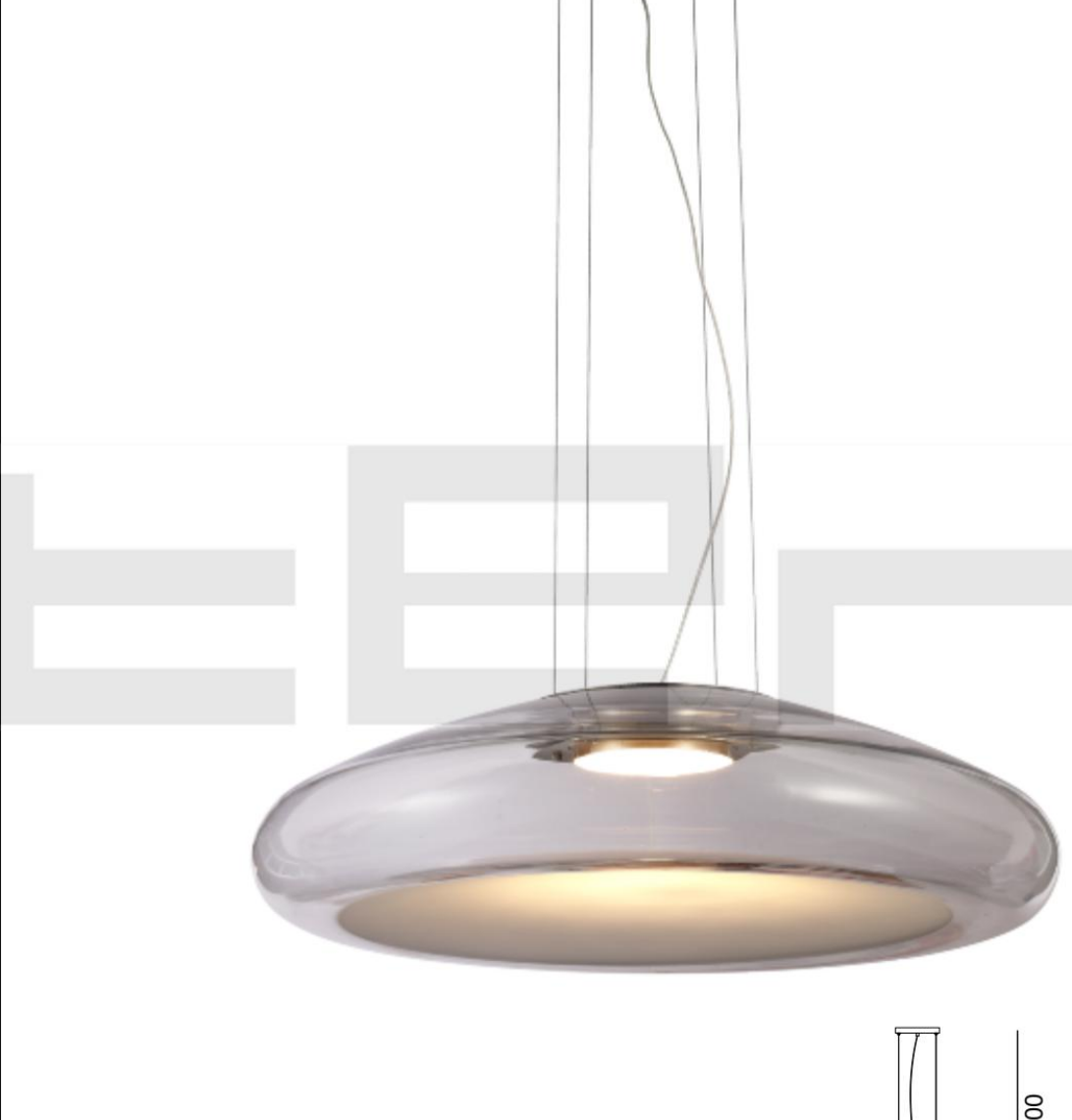 DL16552 Domed Glass Pendant Lamp (Ø600mm)